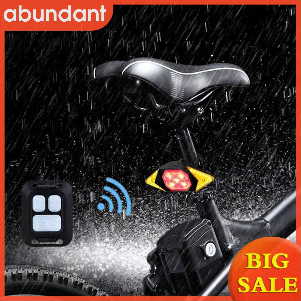 （abundant） USB Rechargeable Wireless Remote Control MTB Bike Headlamp Tail Lights