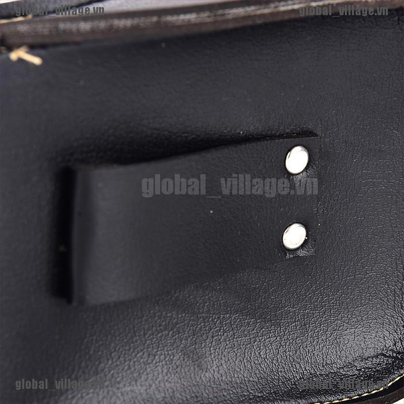 [global] Faux Leather 2In1 Hunting Slingshot Ammo Catapult Steel Balls Bearings Bag Pouch [village]