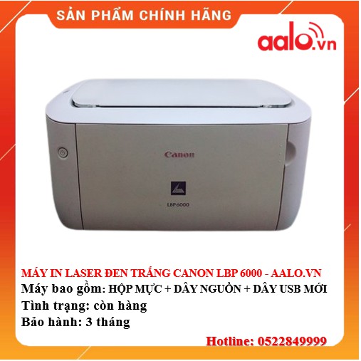 MÁY IN LASER ĐEN TRẮNG CANON LBP 6000 ĐÃ QUA SỬ DỤNG - AALO.VN | BigBuy360 - bigbuy360.vn