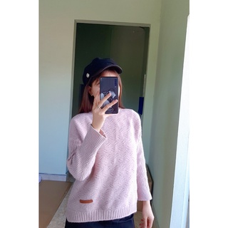 Áo Len 2hand Màu Be form rộng đẹp 😍🤞