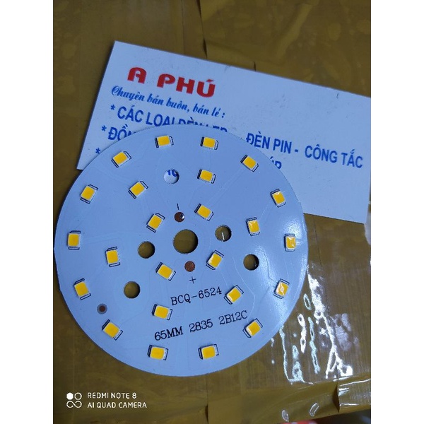 Led miếng 12w qua chấn lưu