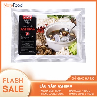 Nước lẩu nấm ashima gói 500g - hải sản cao cấp natufood