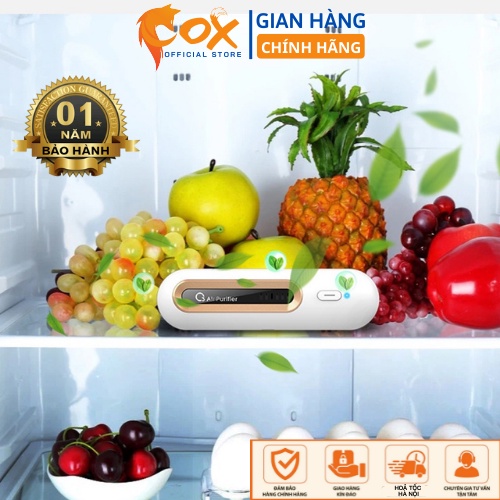 Máy khử mùi tủ lạnh, máy lọc không khí mini diệt khuẩn tủ lạnh tích hợp công nghệ Ozone