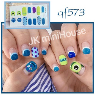 [ JK ] Giấy dán trang trí Nail có sẵn keo ( Set 14 ngón/ miếng )