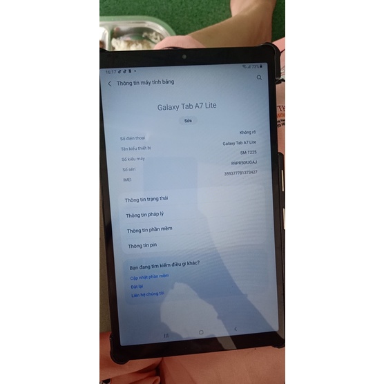 Bao da , ốp lưng Galaxy Tab A7 lite/ T220 / T225 khay dẻo hình doremon, Kity dễ thương