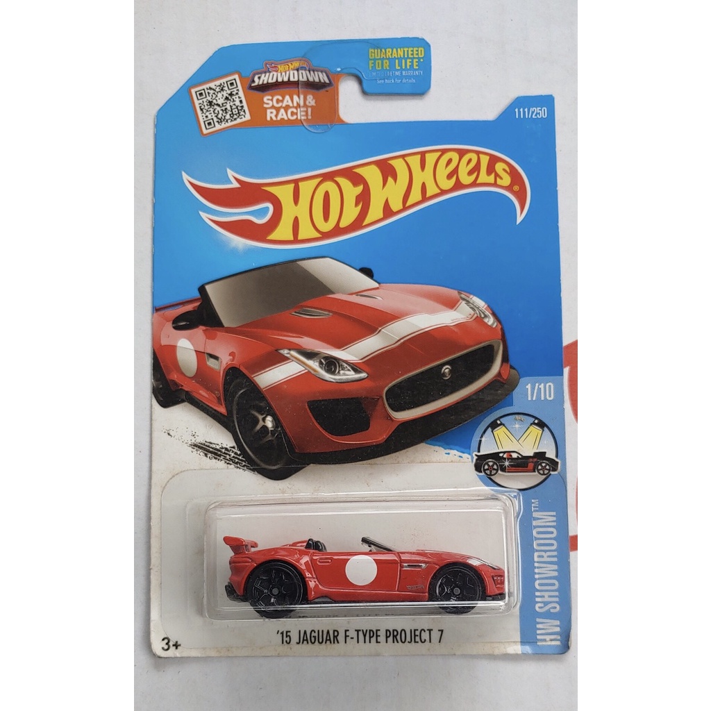 Xe mô hình tỉ lệ 1:64 Hot Wheels T-10 '15 Jaguar F-Type Project 7 đỏ