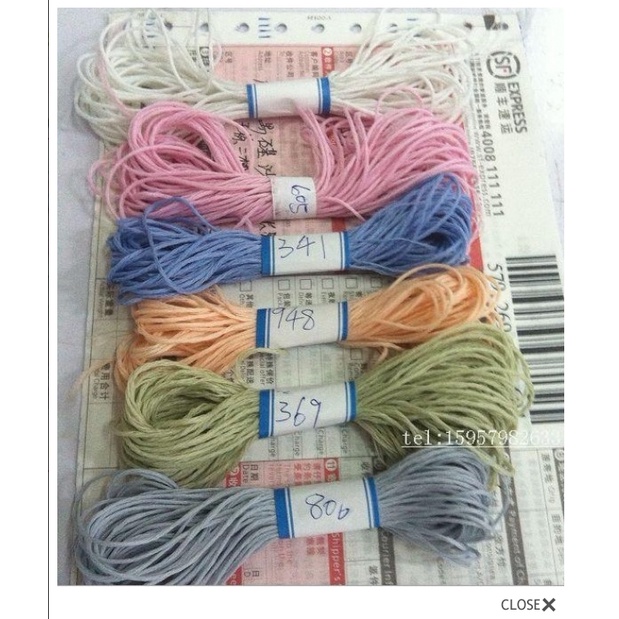 1 Tép 7k Chỉ Dạ Quang Màu Trắng C8065