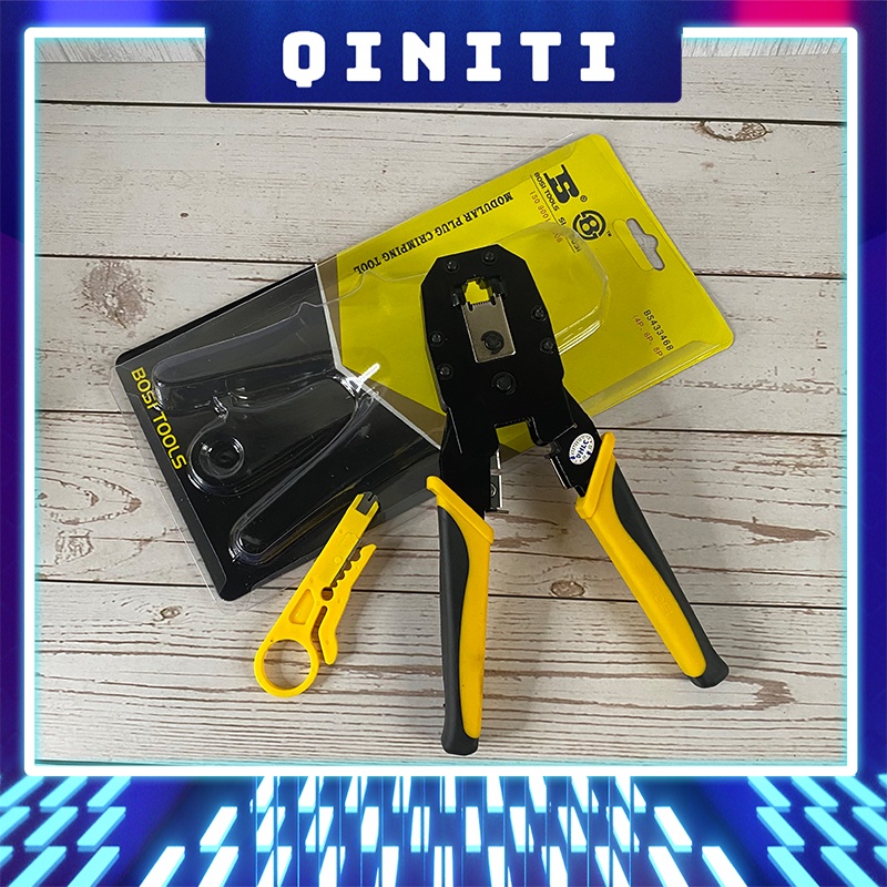 Kìm bấm mạng BOSI TOOLS chắc chắn tiện lợi bấm mọi loại hạt mạng hiện nay