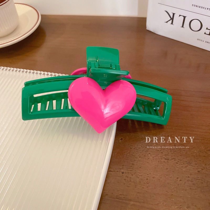 Kẹp Tóc Hình Trái Tim Đơn Giản Thời Trang Hàn Quốc Cho Nữ