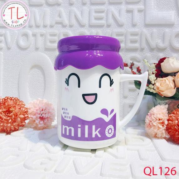 Ly sứ - Cốc sứ - Ly sứ hình mặt cười - hình mắt kính - hình gương mặt đáng yêu - Ly uống cà phê - Cốc uống cà phê