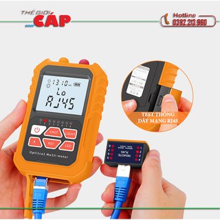Máy đo công suất quang đa năng 3 trong 1 tích hợp bút soi quang 15km normal 15