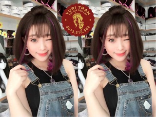Tóc giả vic line hồng cực xinh