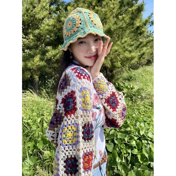 GRANNY CROCHET CARDIGAN. ÁO CARDIGAN LEN MÓC