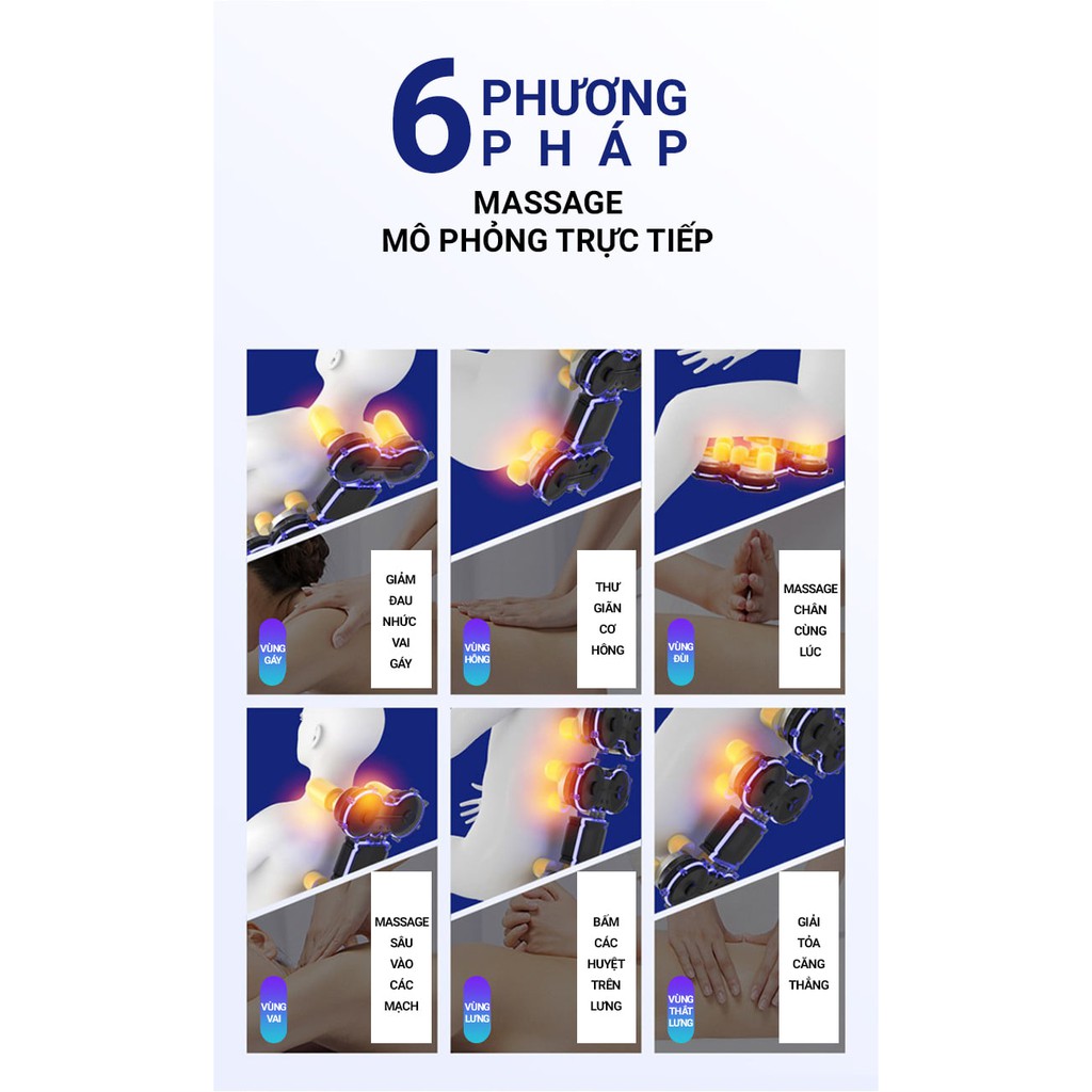 [GHẾ MASSAGE HENGSHI] Massage toàn thân điều khiển bằng màn hình cảm ứng dễ dàng sử dụng cho các thành viên