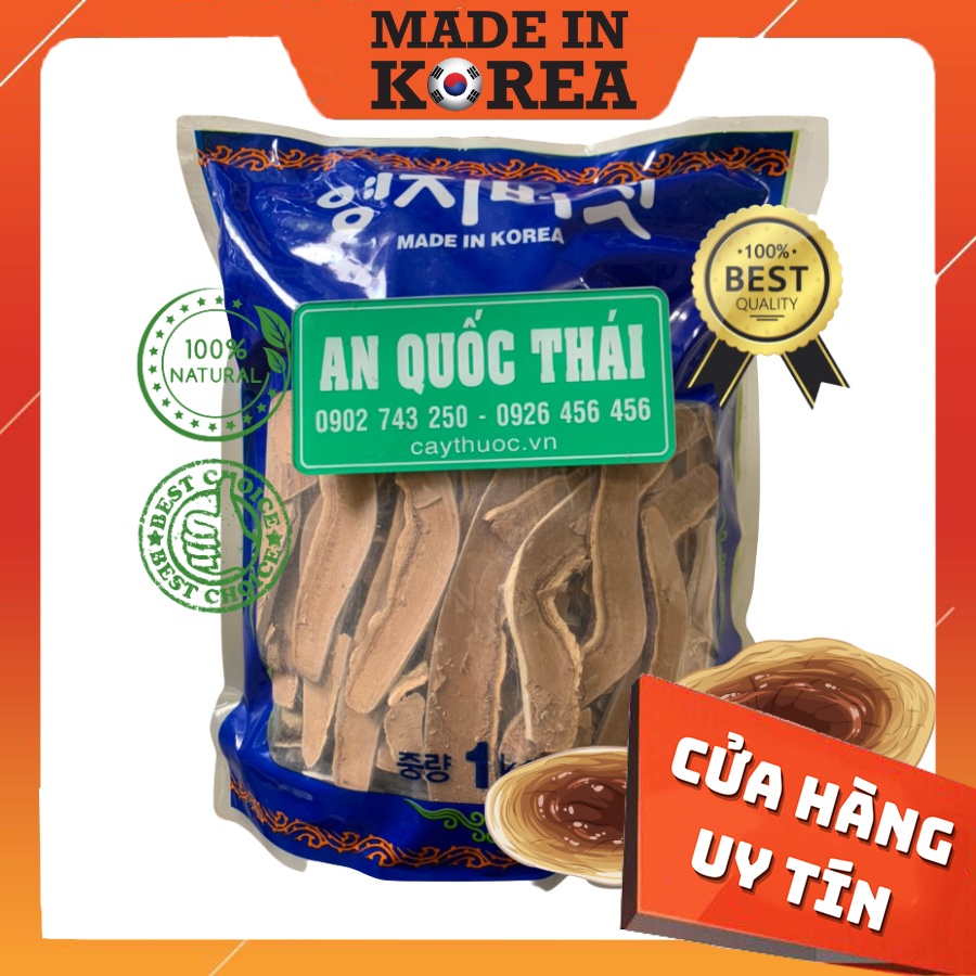 Túi 1Kg, Linh Chi Korea (Thái Lát/Nguyên Tai) Bồi Bổ, Ngừa Ung Thư
