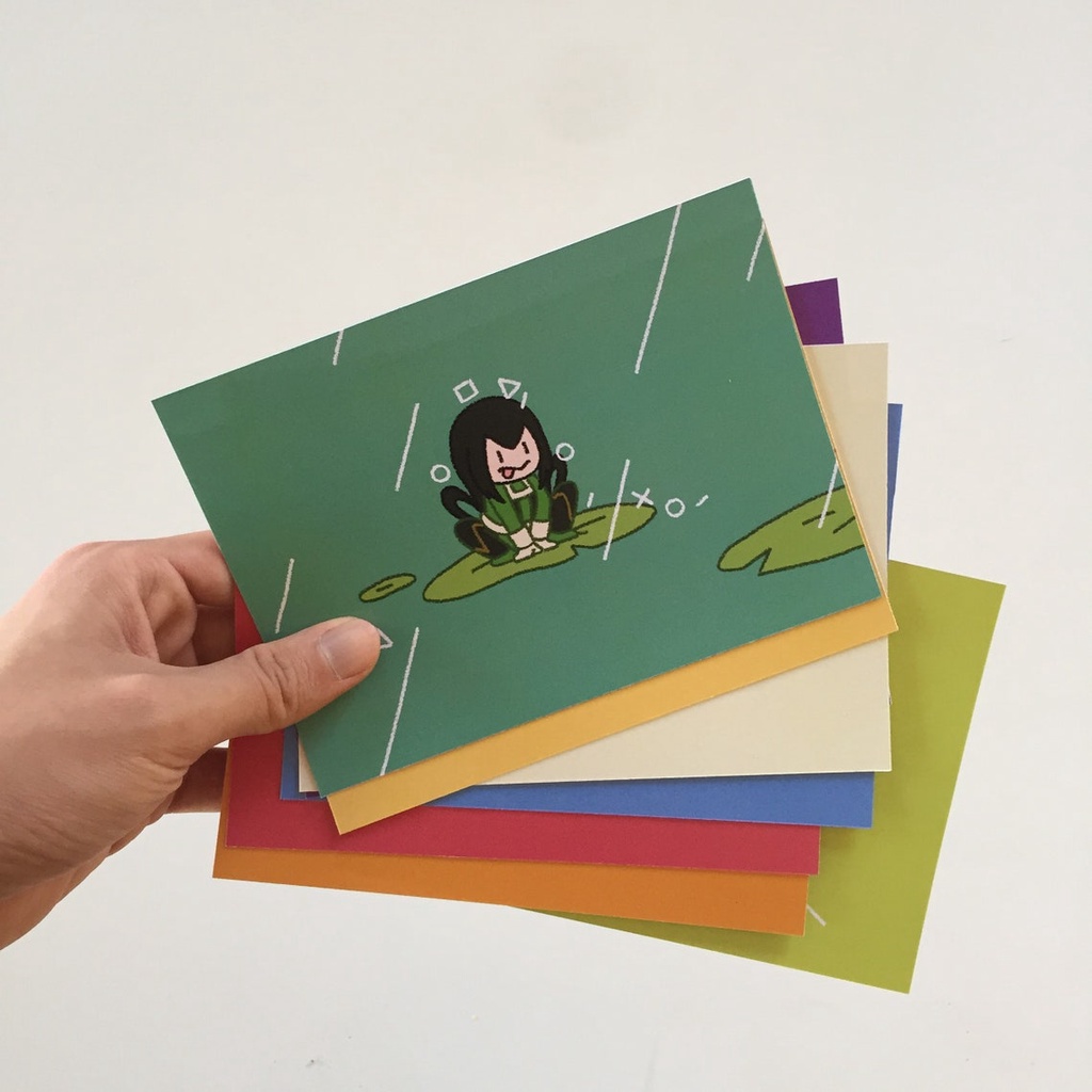 In Postcard Anime / Manga Theo Yêu Cầu - (Bưu thiếp - Thiệp Handmade) - Giấy Bìa Cứng - Mặt Ảnh Có Cán