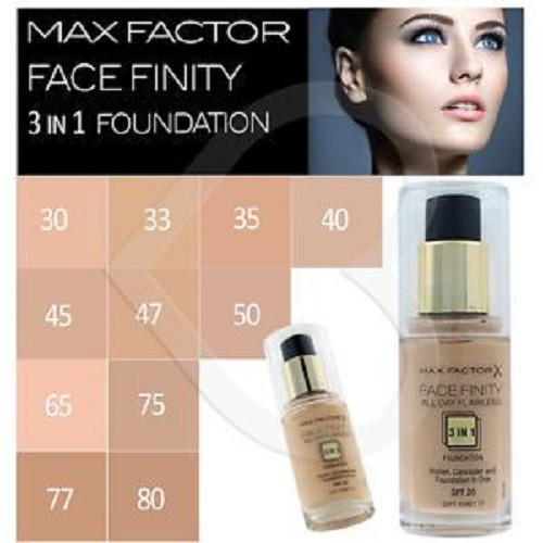 Kem nền MAX FACTOR FACEFINITY 3in1 Light invory 40 không trôi