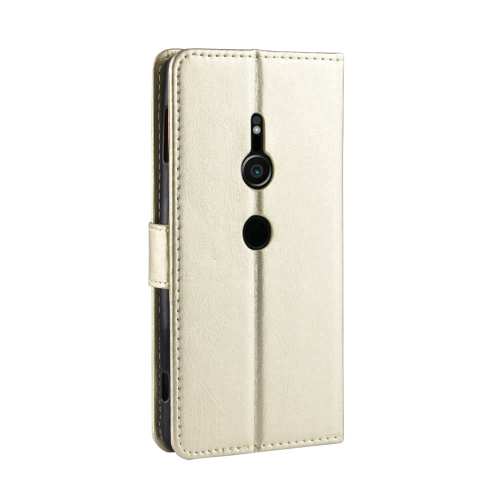 Bao da điện thoại PU dạng ví nắp lật có ngăn đựng thẻ và dây đeo cho Sony Xperia XZ2 H8266 H8216 H8296 H8276