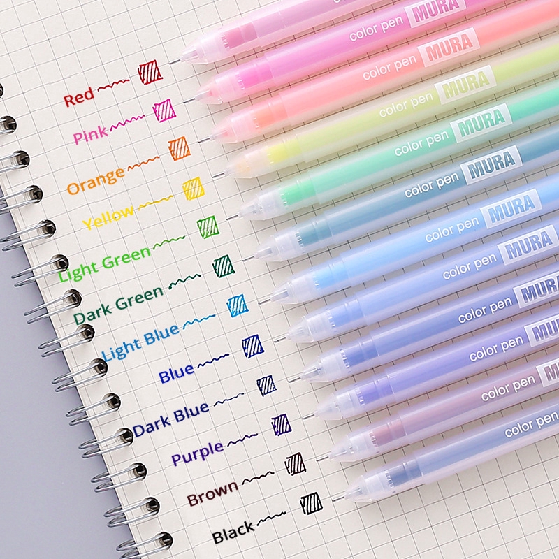 Bút gel nhiều màu nhiều màu sắc lựa chọn dành cho viết vẽ/ trang trí/ graffiti/ đi học/ nhật ký hành trình