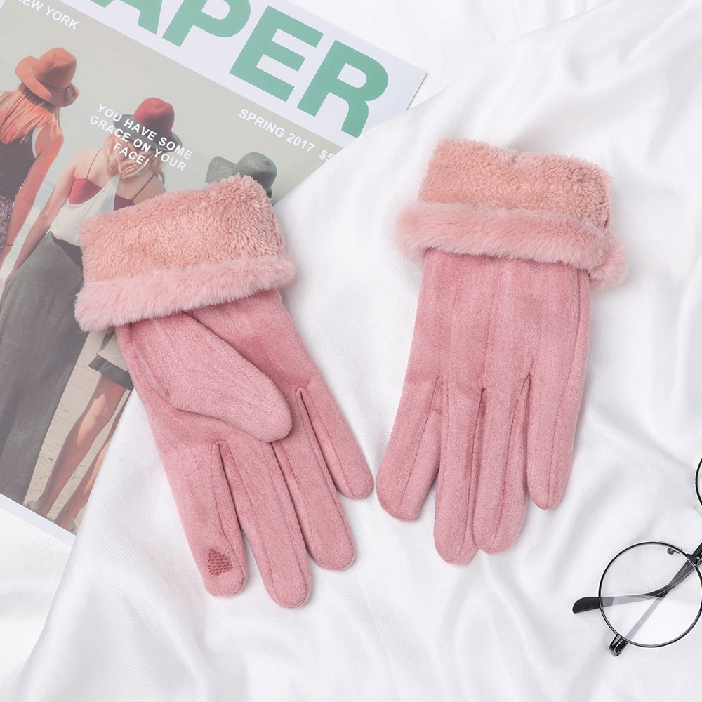 Găng tay dáng ngắn xinh xắn có thể dùng màn hình cảm ứng