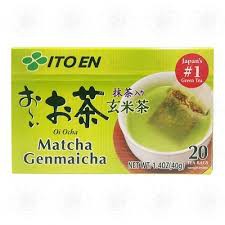Trà xanh gạo rang túi lọc Ocha Matcha Genmaicha  20 túi