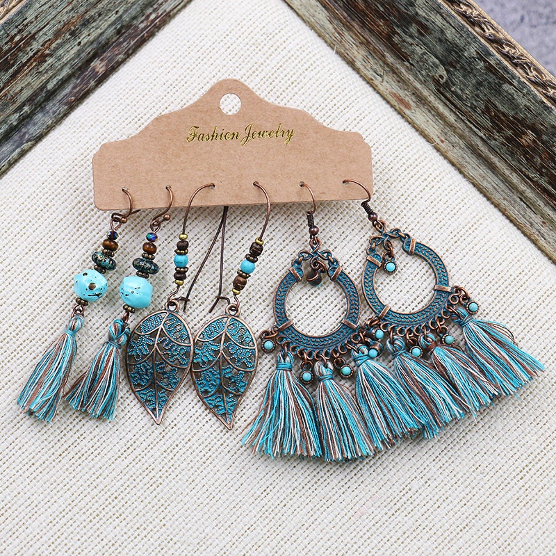 Hoa tai đi biển, Hoa tai Boho phong cách vintage M008