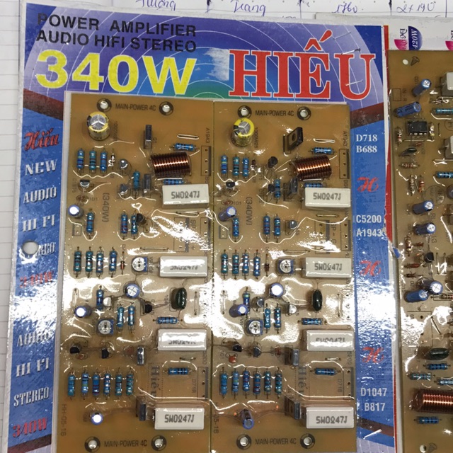 Mạch công suất - 8 sò - 340w