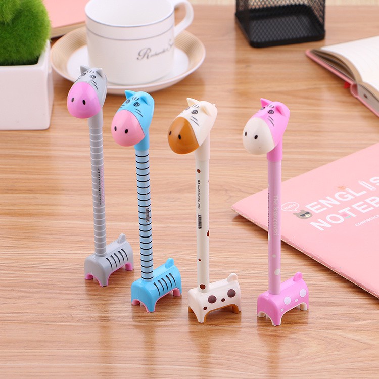 Bút bi hươu cao cổ đủ màu, siêu dễ thương