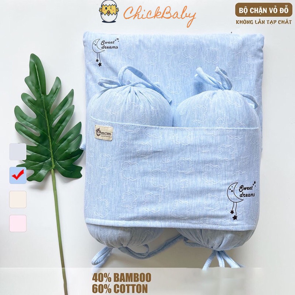 Bộ Gối chặn cho bé em bé sơ sinh EMOM LUXURY bằng bông giúp bé ngủ ngon - ChickBabyShop