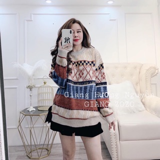 Áo len hoạ tiết thổ cẩm mới về hot lắm nhé