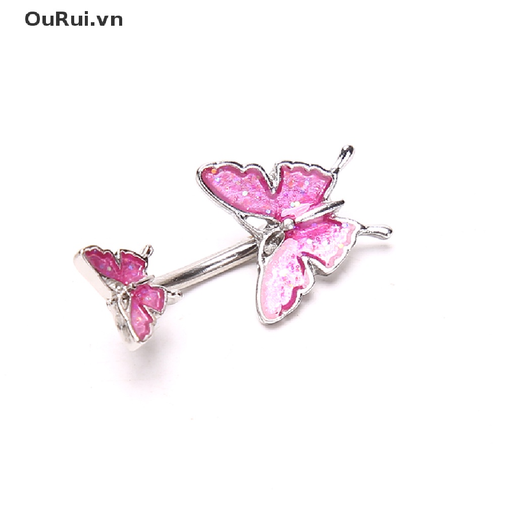 1 Khuyên Rốn Hình Bướm Bằng Thép 316L Chất Lượng Cao