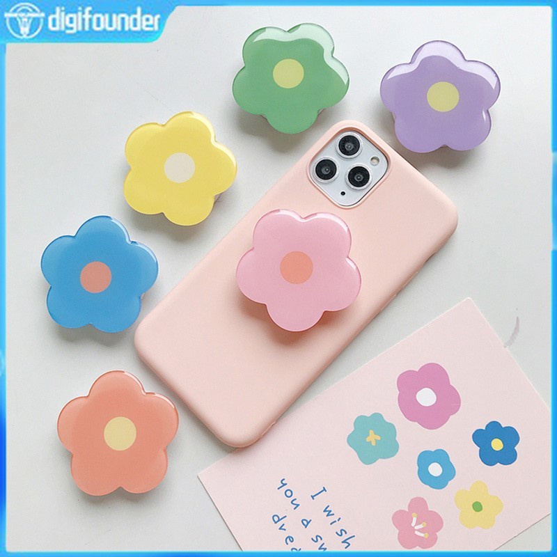 Giá Đỡ Điện Thoại Hình Tròn Họa Tiết Hoạt Hình Dễ Thương Cho iPhone XR Samsung Huawei Xiaomi P5V7