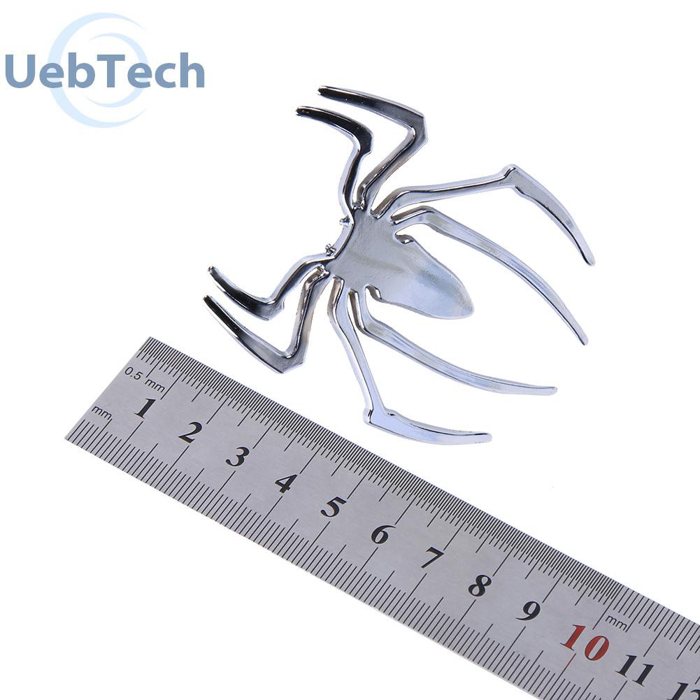 Decal Dán Trang Trí Hình Nhện 3d Mạ Điện Cho Xe Hơi