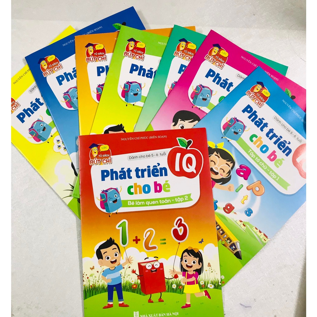 Sách  Phát triển IQ cho bé từ 4-5 tuổi( 8 cuốn )