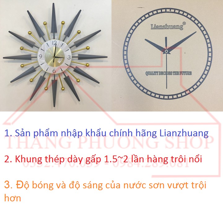 Đồng Hồ Trang Trí Mặt Trời Của Em TP-046 (Tặng Máy Đồng Hồ Thay Thế)