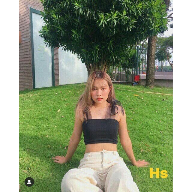 Áo Croptop Quây Dây Dáng Ôm Von Vai Unisex - Có Ảnh Thật Tự Chụp + Đánh Giá X.Store