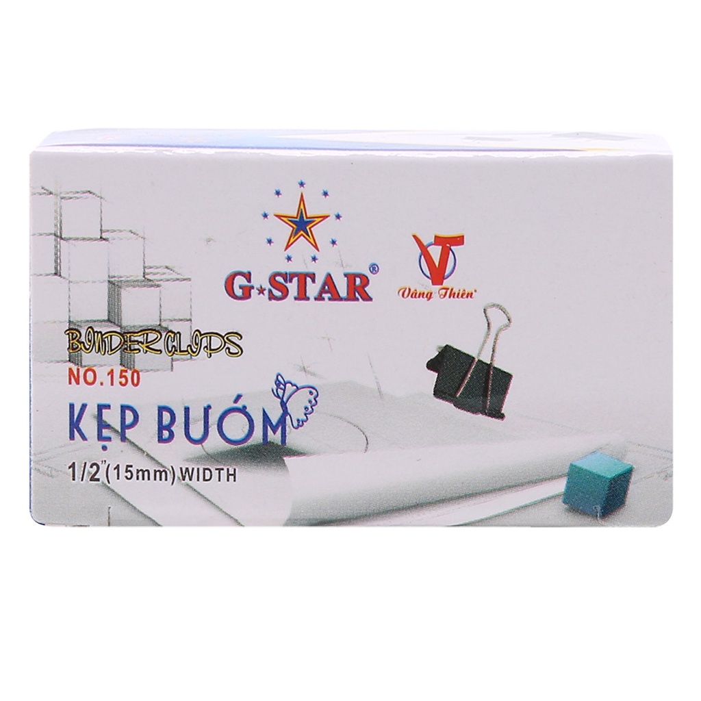 Hộp 12 Cái Kẹp Bướm G-Star 15mm