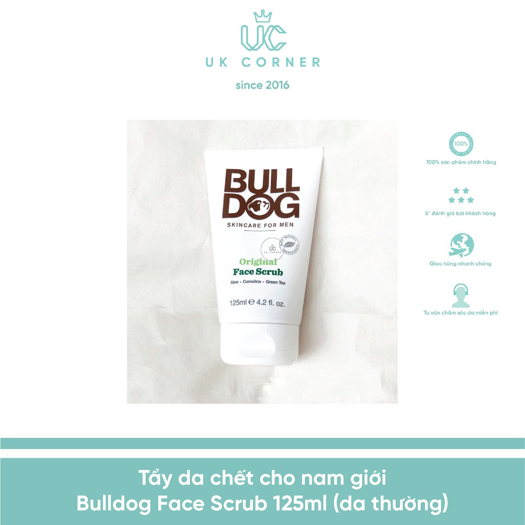 Tẩy da chết cho nam giới Bulldog Face Scrub 125ml