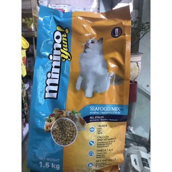 Cám mèo MiNiNo Yum! Vị Hải Sản