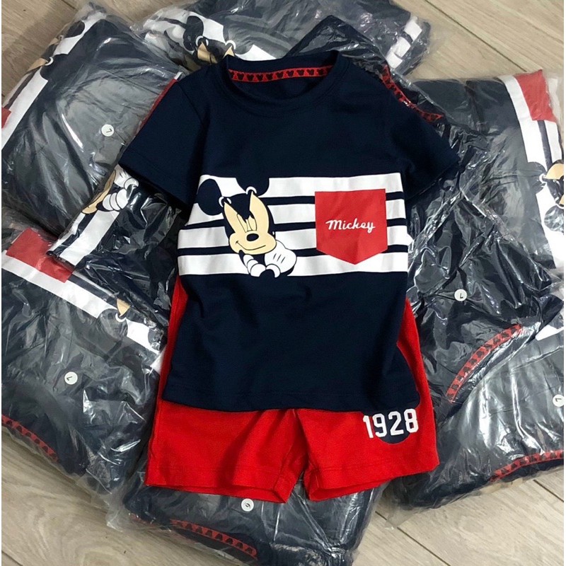 Bộ cộc mickey tím than 2-7Y