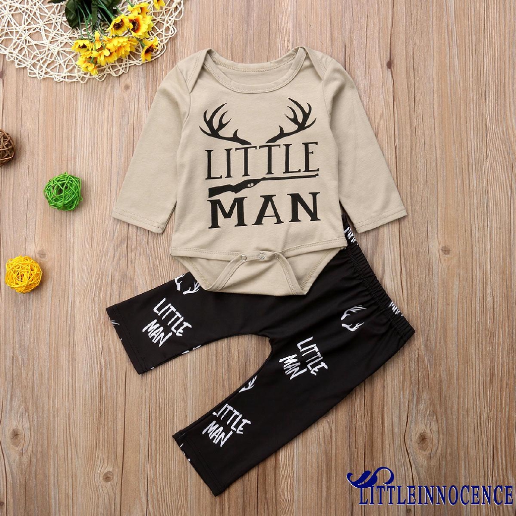 Bộ áo liền quần + quần dài cho bé trai