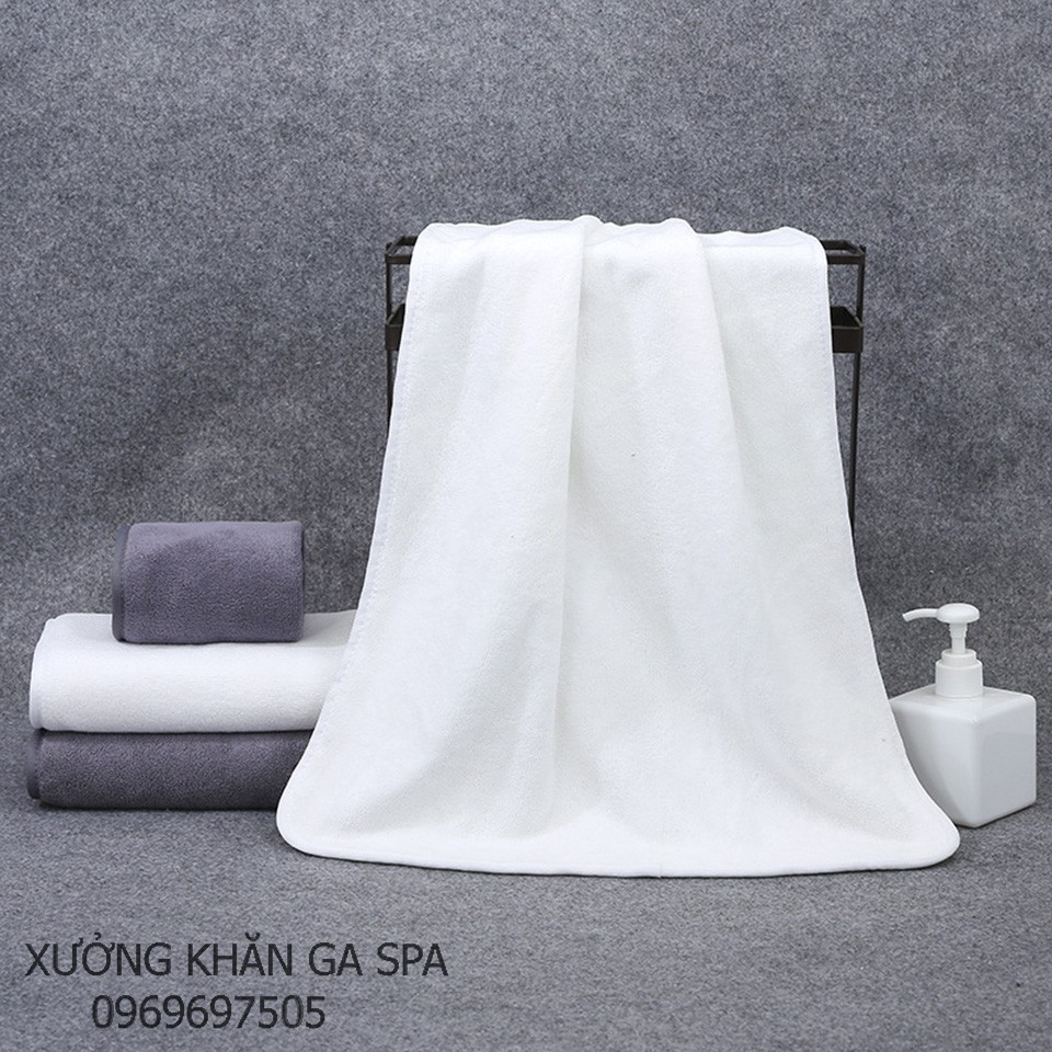 Khăn gội đầu, khăn quấn tóc siêu thấm nước cho spa và salon tóc, kt 35*75cm