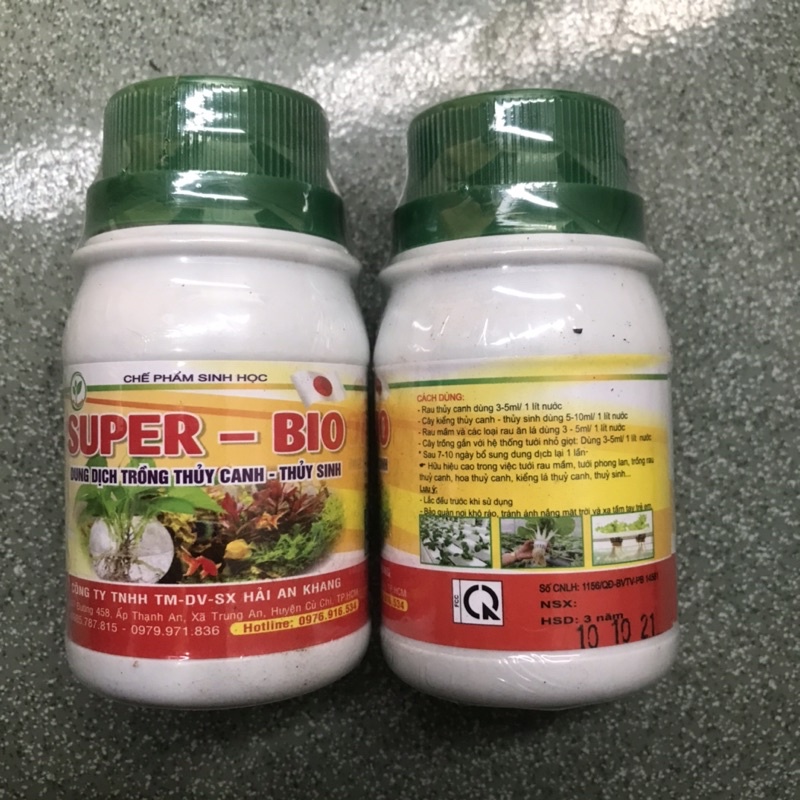 DUNG DỊCH TRỒNG THỦY CANH, THỦY SINH (BIO-LIE) - BIO GOLD (100ml ...