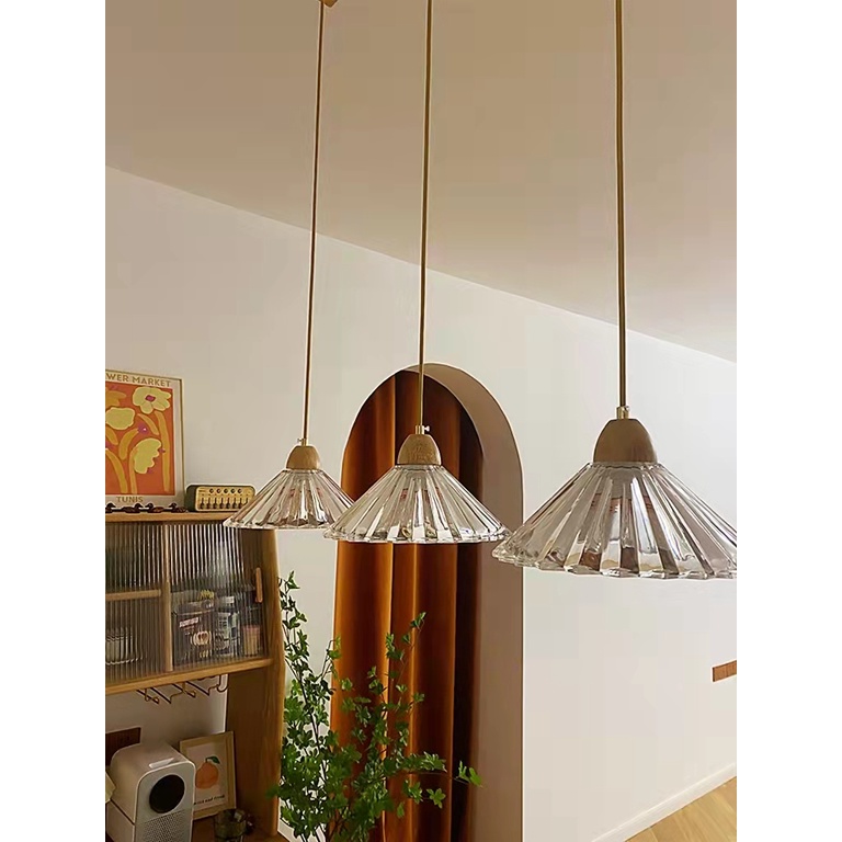 Đèn treo trần nhà bằng thủy tinh phong cách nhật bản trang trí bàn ăn/phòng ngủ/lối đi/đầu giường