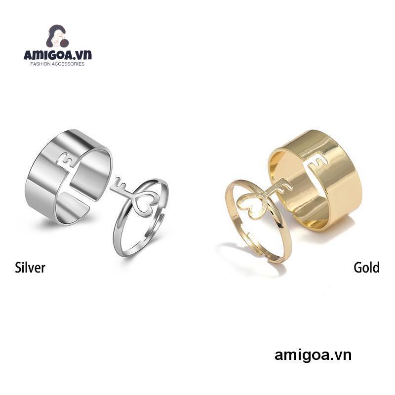 ✨✨màu vàng và bạc họa tiết chìa khóa phong cách cặp đôi thiết kế rỗng thời trang Hàn Quốc dành cho nữ