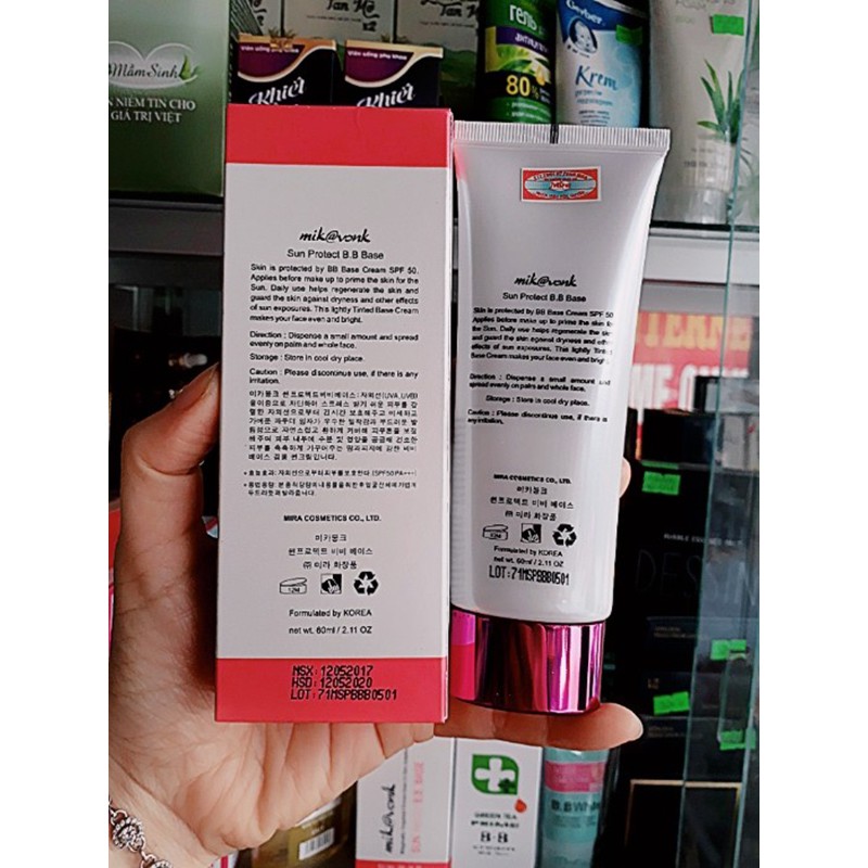 Kem chống nắng Mik@Vonk Sun Protect B.B.Base SPF50 PA+++