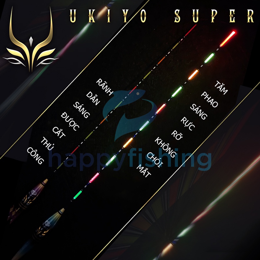 Phao Cỏ Điện Tử, Phao Đèn Câu Đêm Độ Nhạy Cao UKIYO UZ-047