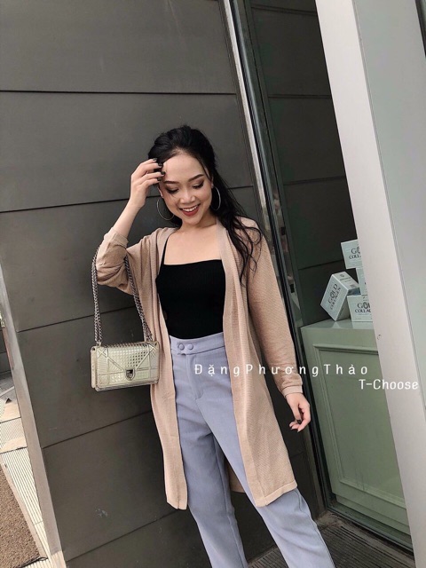 ÁO KHOAC LEN MỎNG DÁNG DÀI CHUẨN HÌNH | BigBuy360 - bigbuy360.vn