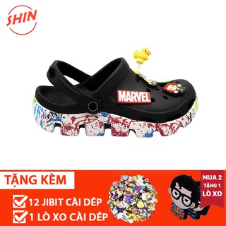 dép cross đen vảy sơn đế lượn sóng💖FREESHIP💖dép cross bít đầu DUV09 (Hồng Vân Shop)