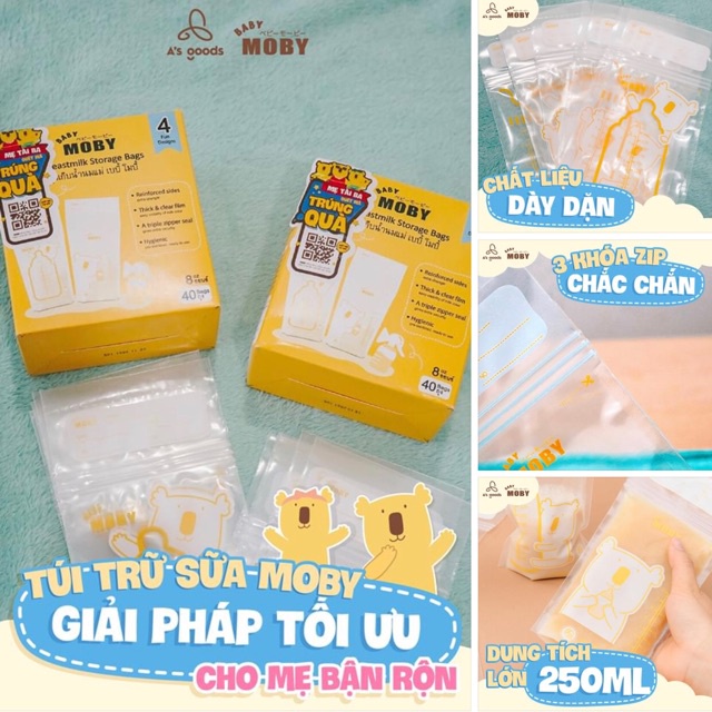 Túi Trữ Sữa Moby Chính Hãng